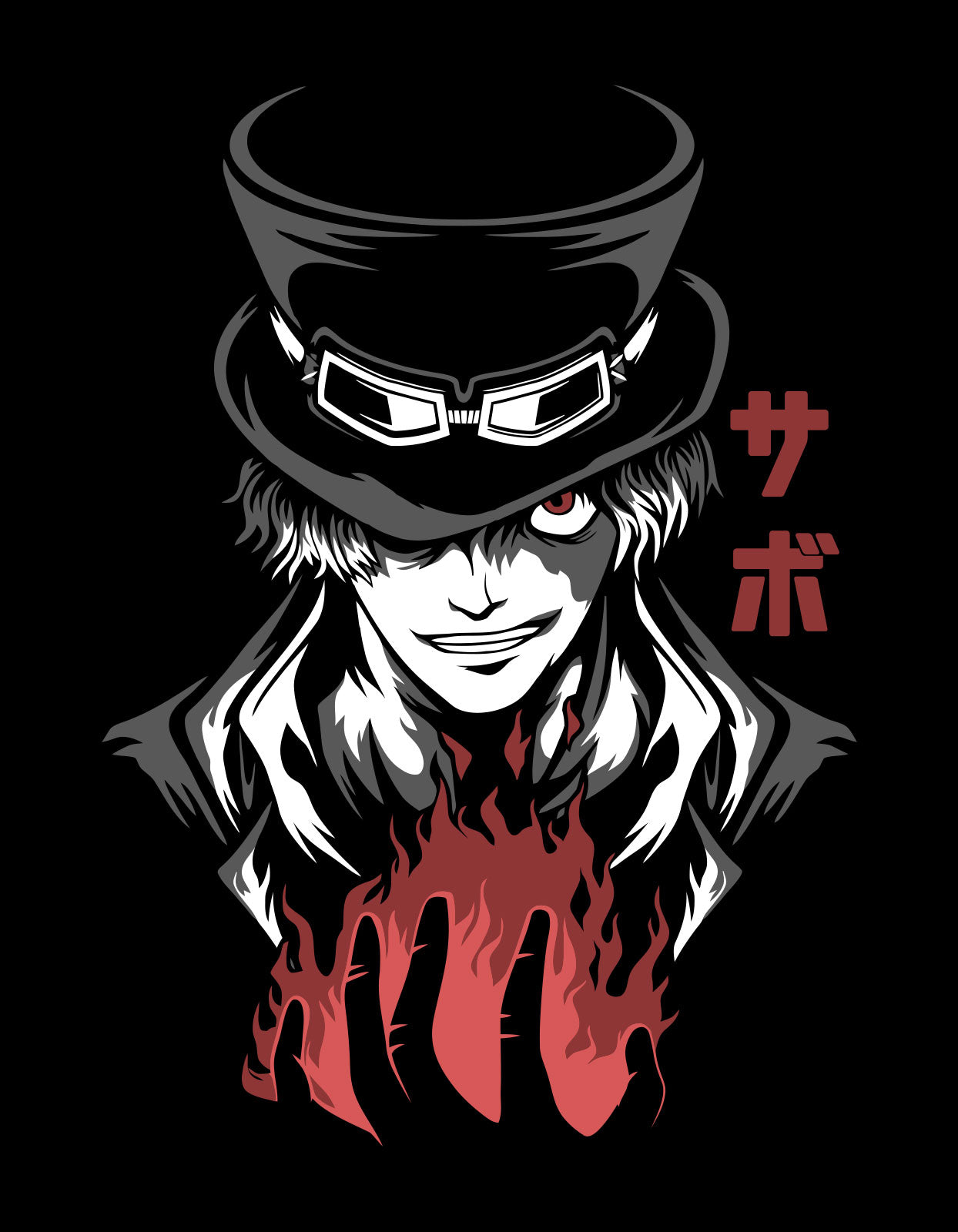 Joker Anime Graphic Print T-Shirt by WhimsyWrap whimsywrap