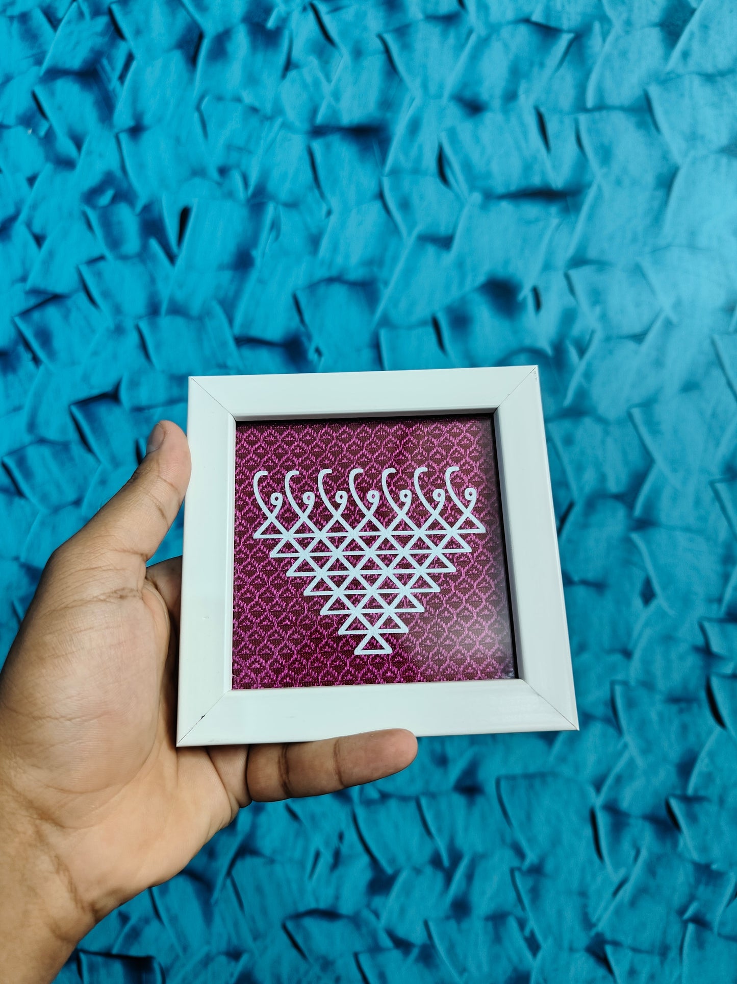Saraswati Khan saree Frame whimsywrap
