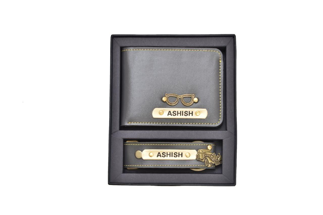 WhimsyWrap Leather Wallet and Keychain Gift Set whimsywrap