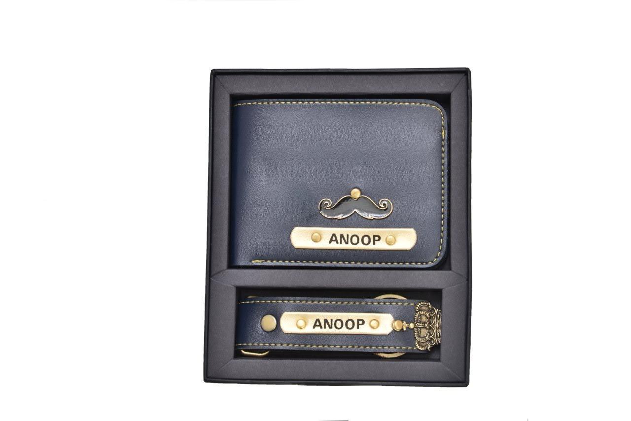 WhimsyWrap Leather Wallet and Keychain Gift Set whimsywrap