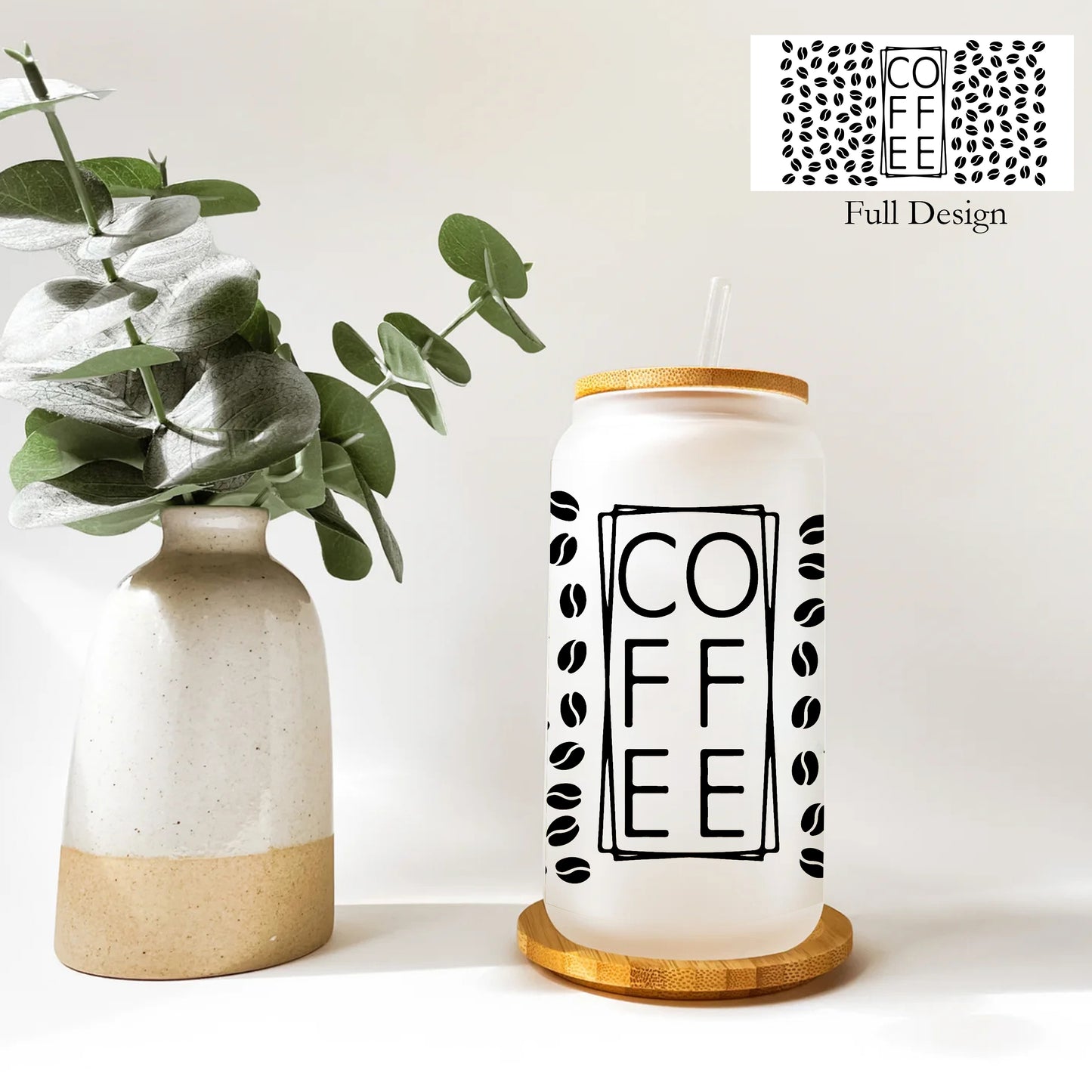 Coffee Tumbler with Straw