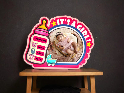 It's A Girl! New Born Baby Stand whimsywrap