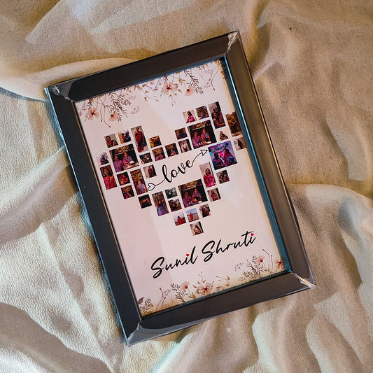 Heart Shaped Photo Collage Frame