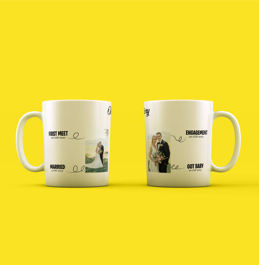 Our Love Story Mug | Mug Printed Ceramic Coffee Mug & Tea Cup, Gift for Anime Lovers, 350 ML