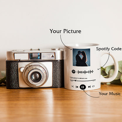 Spotify Mug | Mug Printed Ceramic Coffee Mug & Tea Cup, Gift for Anime Lovers, 350 ML