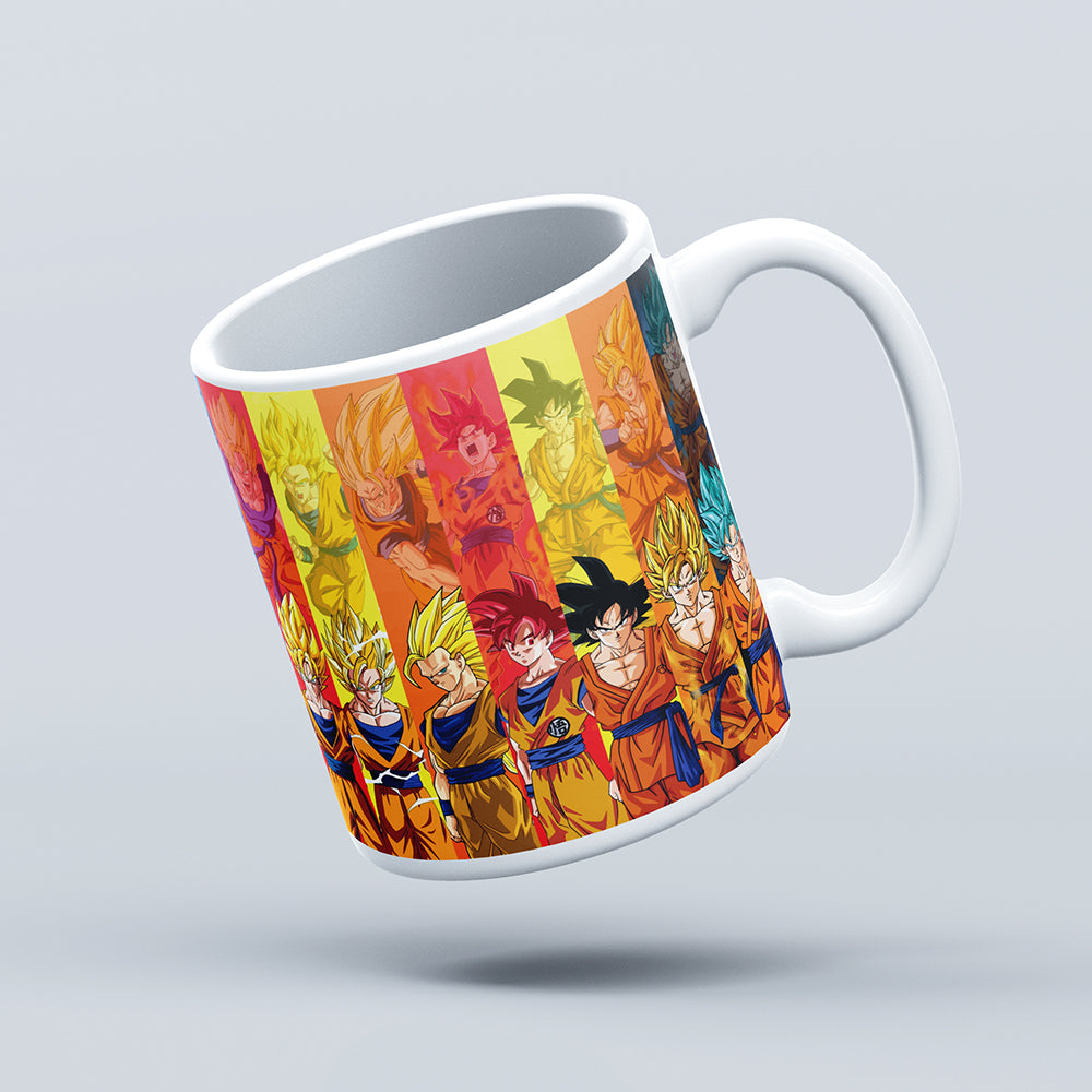 Goku Anime Printed Coffee Mug | 350 ml for Gifting and Present