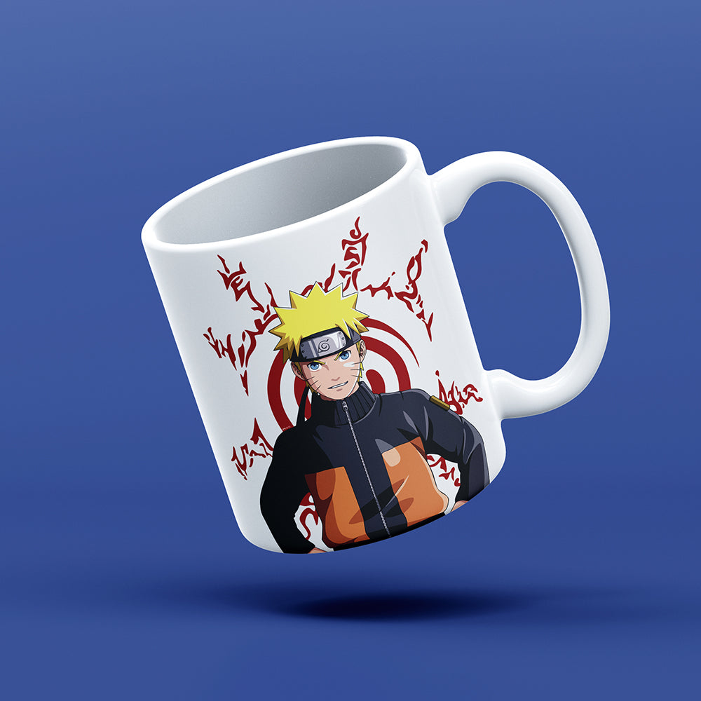 Naruto Printed Inside White Mug |Cartoon This Mug is Microwave and Dishwasher Safe 330ml