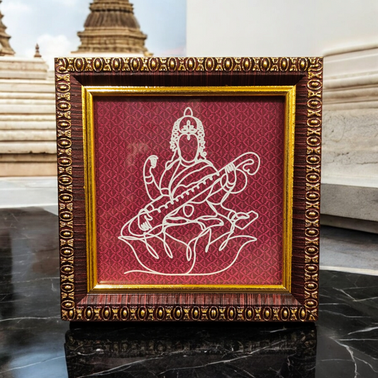 Saraswati Yantra | saraswati yantra wooden frame