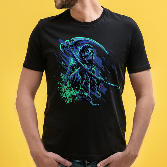 Shop the 'Ghost' Unisex Graphic T-Shirt by WhimsyWrap, featuring a playful cartoon ghost design. This unique and stylish T-shirt is perfect for casual wear, adding a fun, spooky touch to your wardrobe. Ideal for both men and women who enjoy fun, graphic tees with a quirky twist.