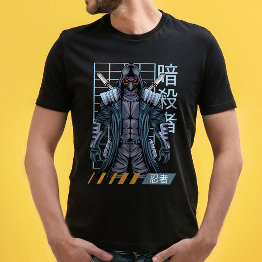 Shop the 'Blue Ninja' Unisex Graphic T-Shirt by WhimsyWrap, featuring an action-packed cartoon design of a blue ninja in motion. This bold and stylish T-shirt is perfect for casual wear, adding a touch of adventure and strength to your wardrobe. Ideal for both men and women who love dynamic, martial arts-inspired graphic tees.