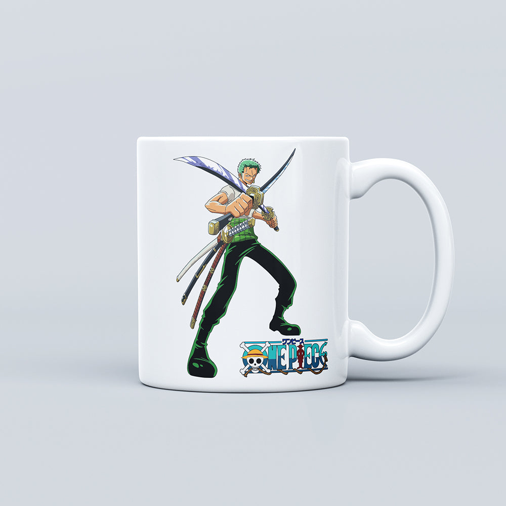 Roronoa Zoro Mug | Mug Printed Ceramic Coffee Mug & Tea Cup, Gift for Anime Lovers, 350 ML