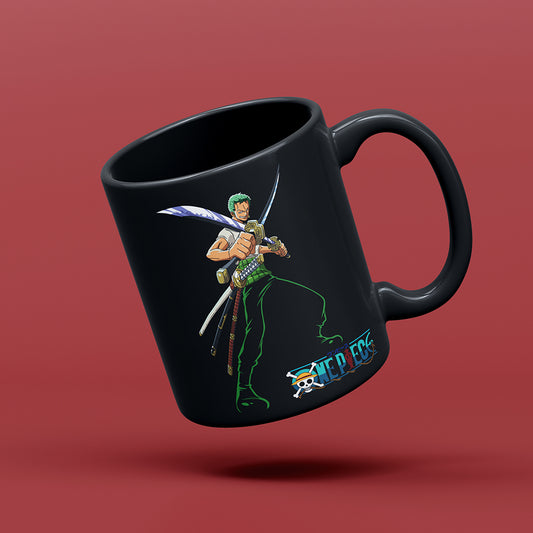 Roronoa Zoro Mug | Mug Printed Ceramic Coffee Mug & Tea Cup, Gift for Anime Lovers, 350 ML