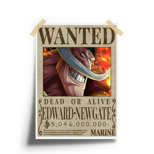 Wanted EDWARD NEWGATE Anime Wall Poster