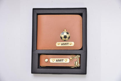 WhimsyWrap Leather Wallet and Keychain Gift Set whimsywrap