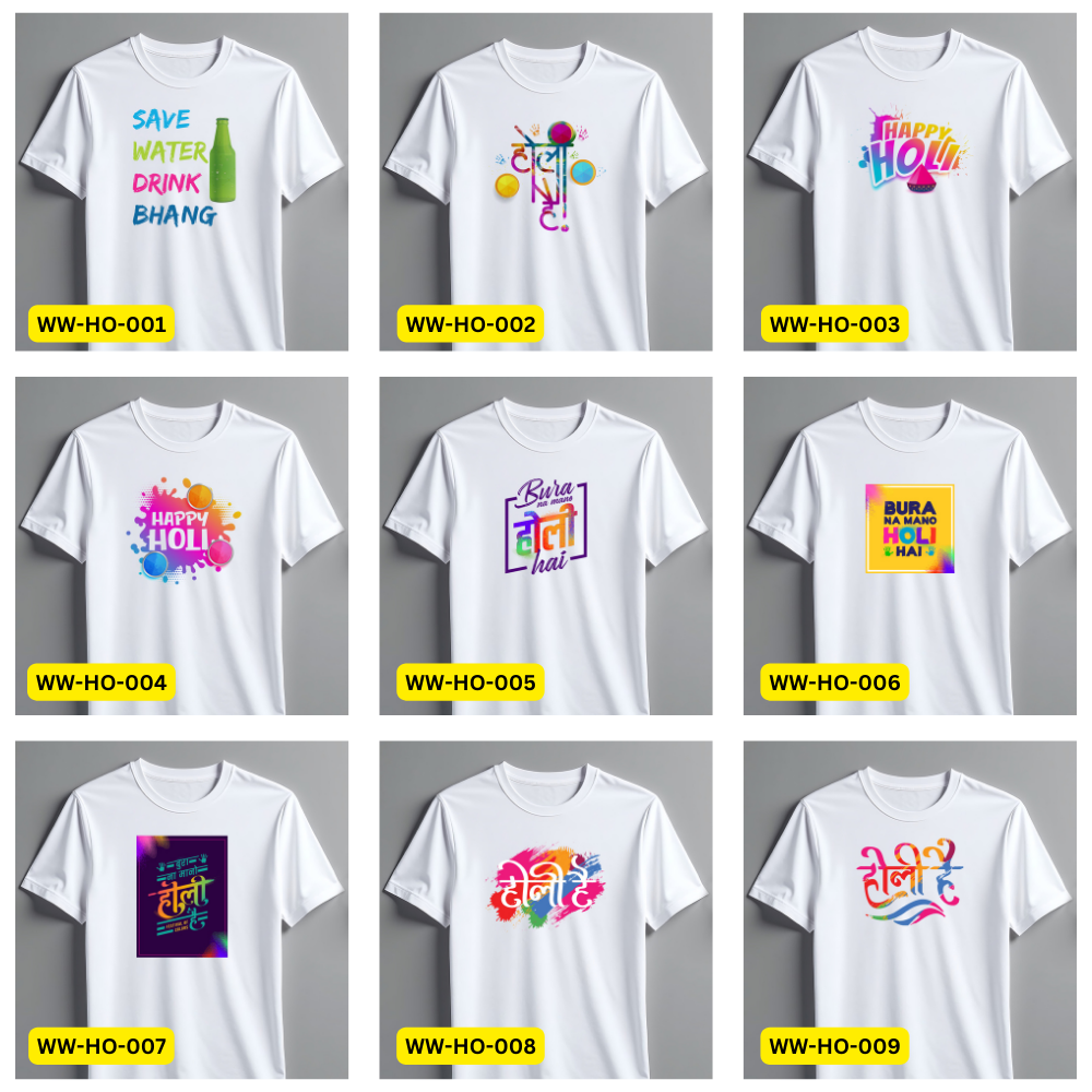 Happy Holi T-shirt whimsywrap