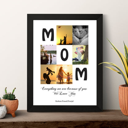 Whimsywrap- Cute Frame for Mom- Mother's Day Special Gifts- Gifts for Mom- Unique Frame for Mom-Mother's Day Gifts for Mom whimsywrap